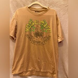 Parks Project Tan Tee with Green Accents